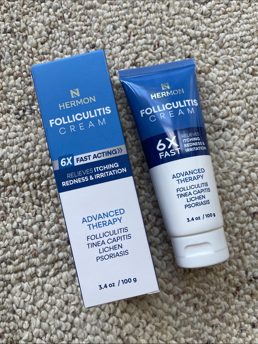 Folliculitis Cream - Blue/White Advanced Therapy